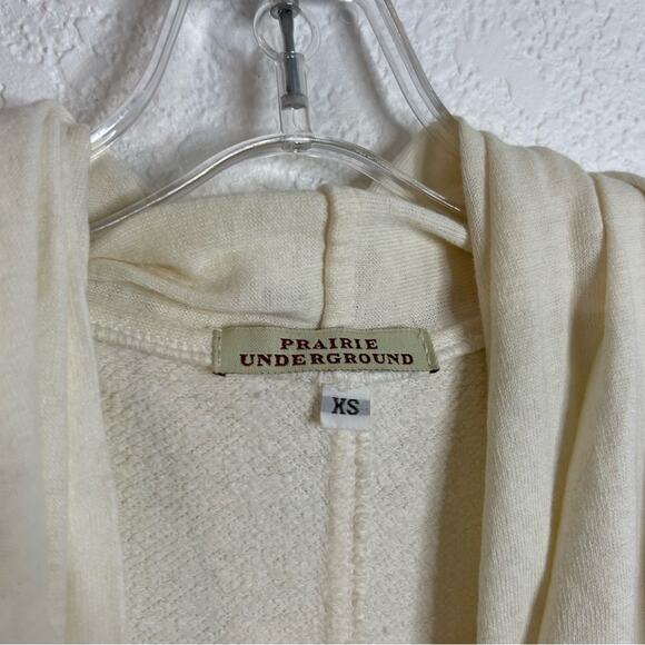 Prairie Underground Pullover Short Sleeve Sweatshirt Cowl Neck Cream Size XS - Picture 6 of 6